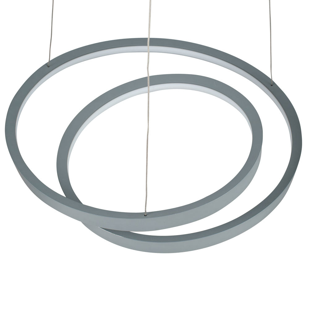 Pacific Neptune Grey LED Ring Pendant 35-293