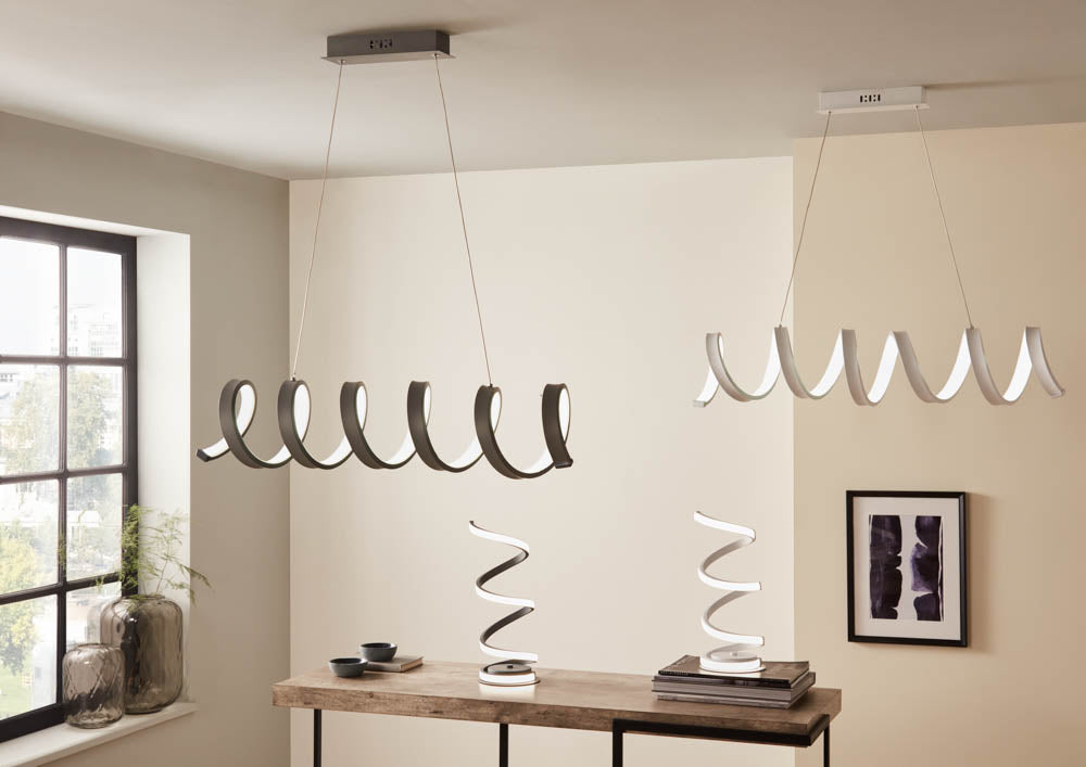 Pacific Solaris Grey Spiral Electrified Pendant 35-296