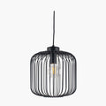 Pacific Dania Matt Black Metal Wire Pendant 35-299