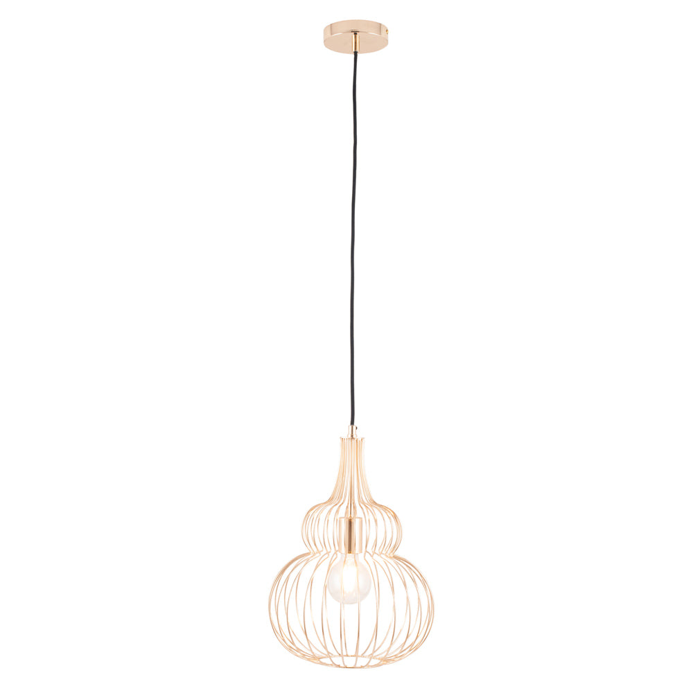 Pacific Dania French Gold Metal Wire Shaped Pendant 35-301