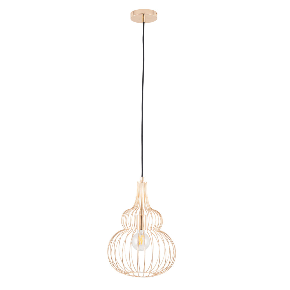 Pacific Dania French Gold Metal Wire Shaped Pendant 35-301