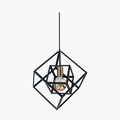 Pacific Alessio Matt Black Metal Cube Pendant 35-307