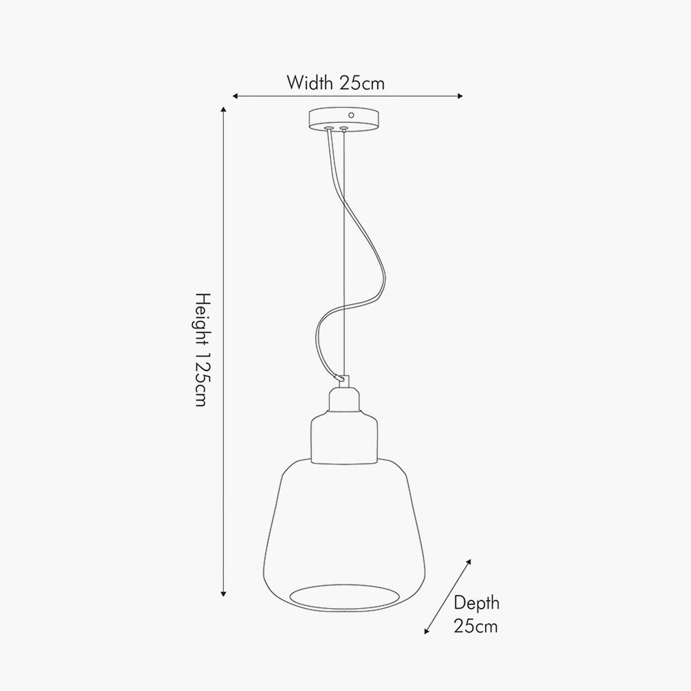 Pacific Porto Clear Optic Glass Tapered Pendant 35-363-K