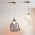 Pacific Porto Grey Optic Glass Tapered Pendant 35-365-K