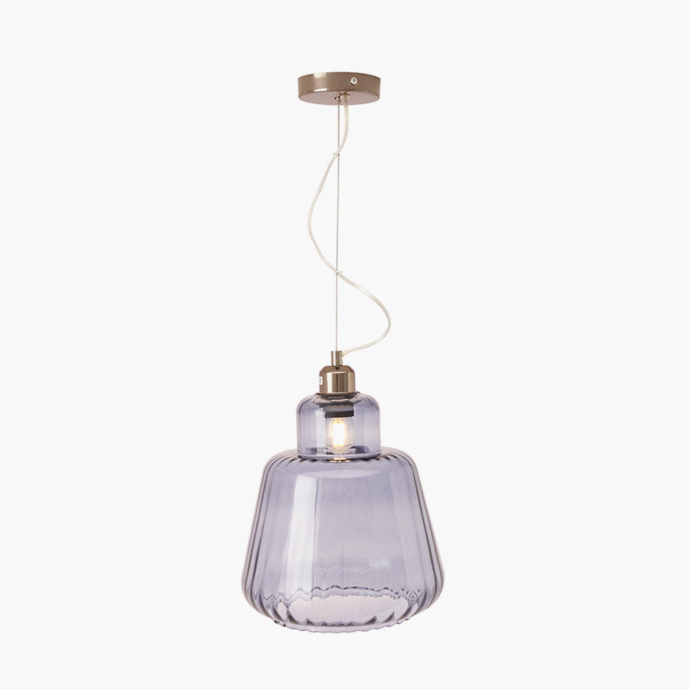 Pacific Porto Grey Optic Glass Tapered Pendant 35-365-K