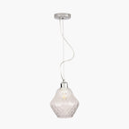 Pacific Lisbon Clear Optic Diamond Glass Pendant 35-366-K