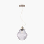 Pacific Lisbon Grey Optic Diamond Glass Pendant 35-368-K