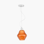 Pacific Lisbon Orange Optic Diamond Glass Pendant 35-369-K