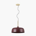 Pacific Anke Matt Mulberry Domed Metal Pendant 35-374