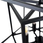 Pacific Anis Black Metal 4 Light Cube Pendant 35-398
