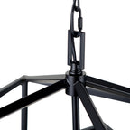 Pacific Anis Black Metal 4 Light Cube Pendant 35-398
