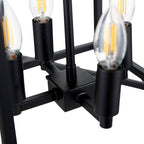 Pacific Anis Black Metal 4 Light Cube Pendant 35-398