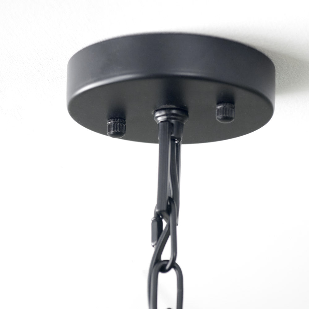 Pacific Anis Black Metal 4 Light Cube Pendant 35-398