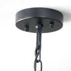 Pacific Anis Black Metal 4 Light Cube Pendant 35-398