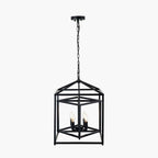 Pacific Anis Black Metal 4 Light Cube Pendant 35-398