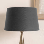 Pacific Winston 30cm Grey Handloom Tapered Cylinder Shade 36-001-12GY