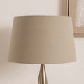 Pacific Winston 25cm Taupe Handloom Tapered Cylinder Shade 36-001-10TA