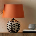 Pacific Winston 20cm Tobacco Handloom Tapered Cylinder Shade 36-001-8TO