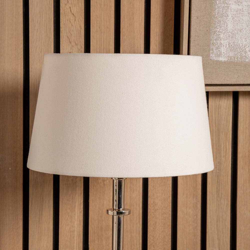 Pacific Winston 20cm White Handloom Tapered Cylinder Shade 36-001-8WH