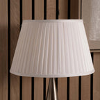 Pacific Lyndon 40cm Ivory Poly Cotton Knife Pleat Shade 36-004-16IV