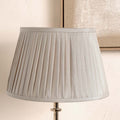 Pacific Lyndon 25cm Taupe Poly Cotton Knife Pleat Shade 36-004-10TA