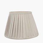 Pacific Lyndon 30cm Taupe Poly Cotton Knife Pleat Shade 36-004-12TA