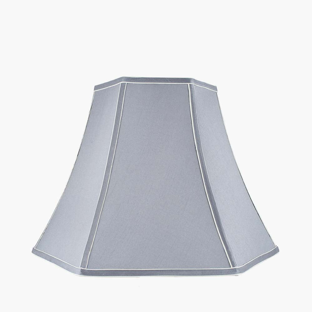 Pacific Lyla 30cm Steel Grey Polysilk Bowed Shade 36-016-12SG