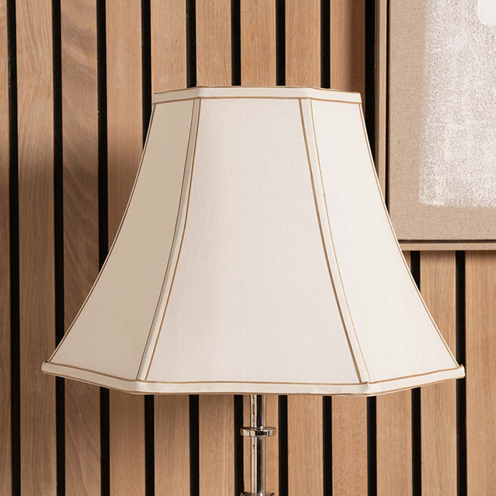 Pacific Lyla 25cm Cream Polysilk Bowed Shade 36-016-10CR