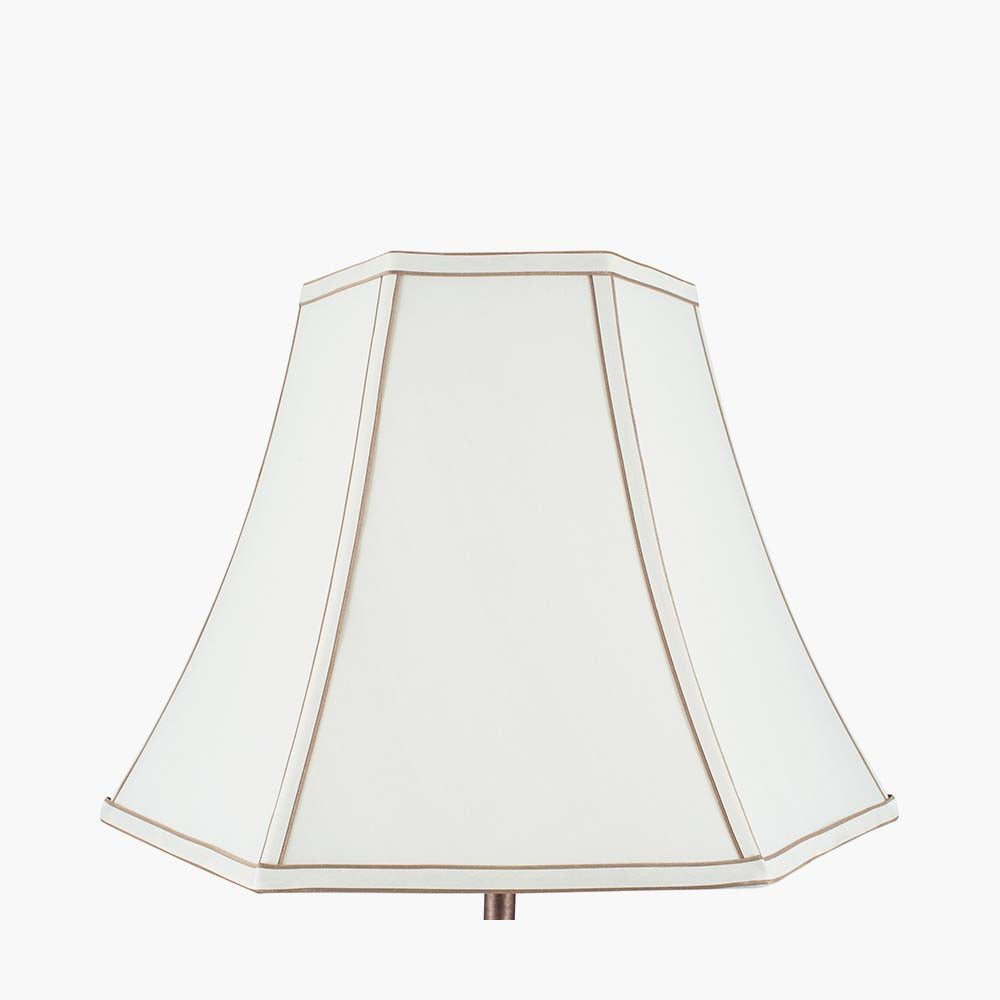 Pacific Lyla 25cm Cream Polysilk Bowed Shade 36-016-10CR