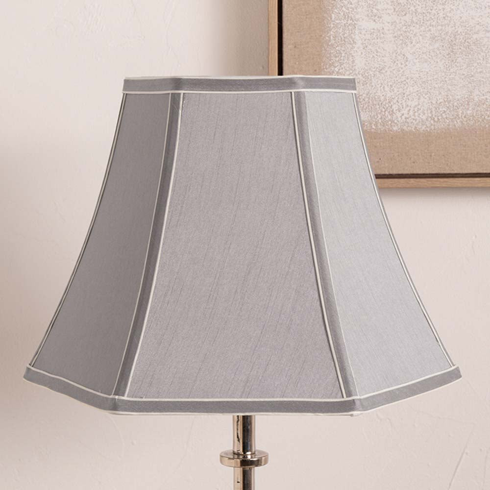 Pacific Lyla 50cm Steel Grey Polysilk Bowed Shade 36-016-20SG