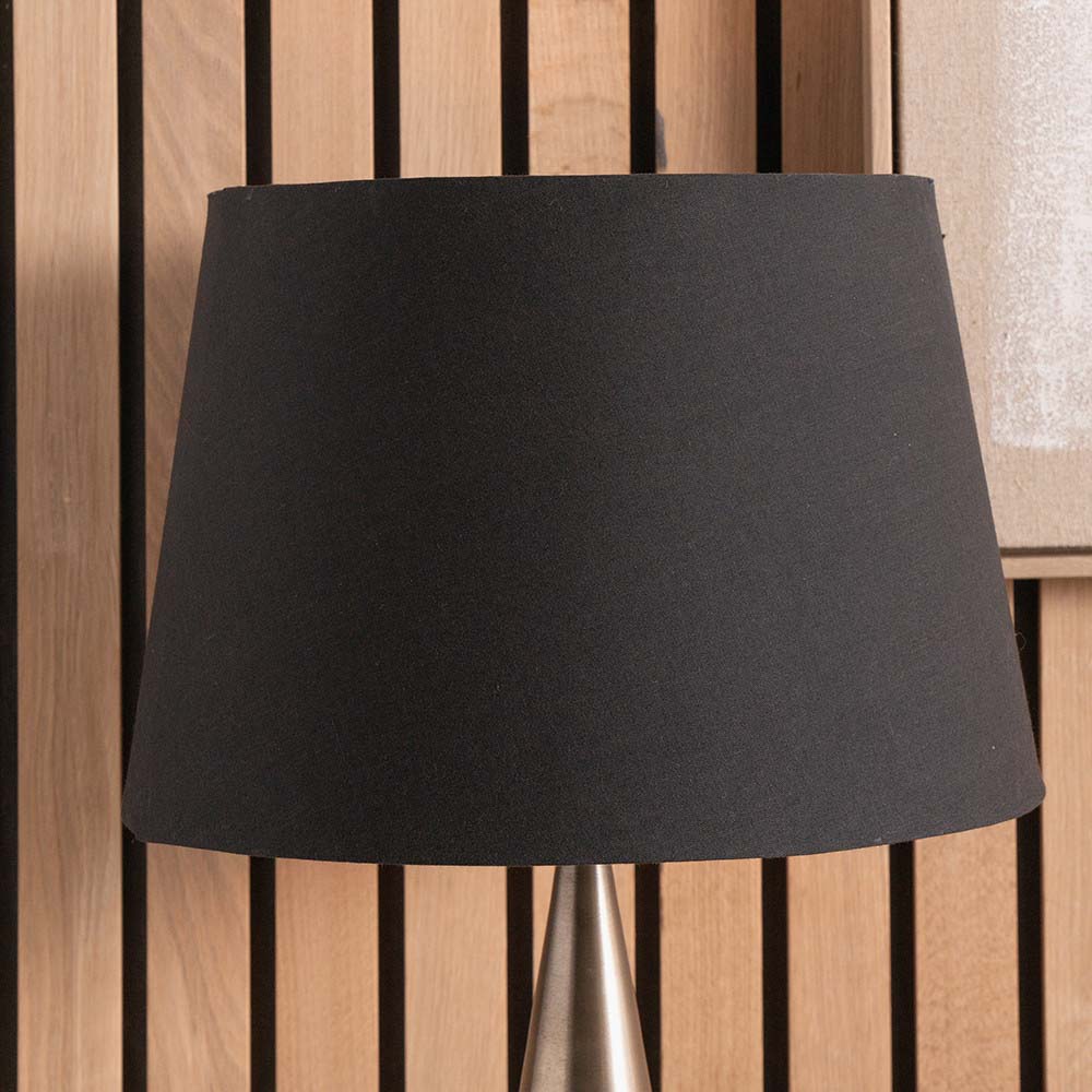 Pacific Adelaide 35cm Black Tapered Poly Cotton Shade 36-017-14BK