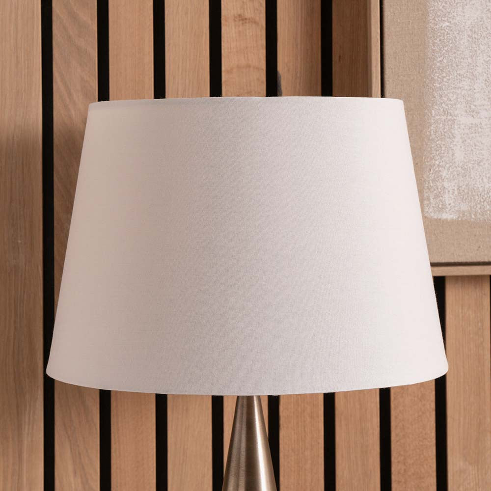 Pacific Adelaide 30cm Ivory Tapered Poly Cotton Shade 36-017-12IV