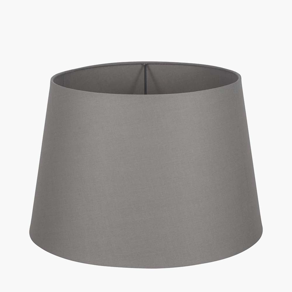 Pacific Adelaide 40cm Steel Grey Tapered Poly Cotton Shade 36-017-16SG