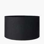 Pacific Harry 40cm Black Poly Cotton Cylinder Drum Shade 36-018-16BK