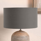 Pacific Harry 45cm Steel Grey Poly Cotton Cylinder Shade 36-018-18SG