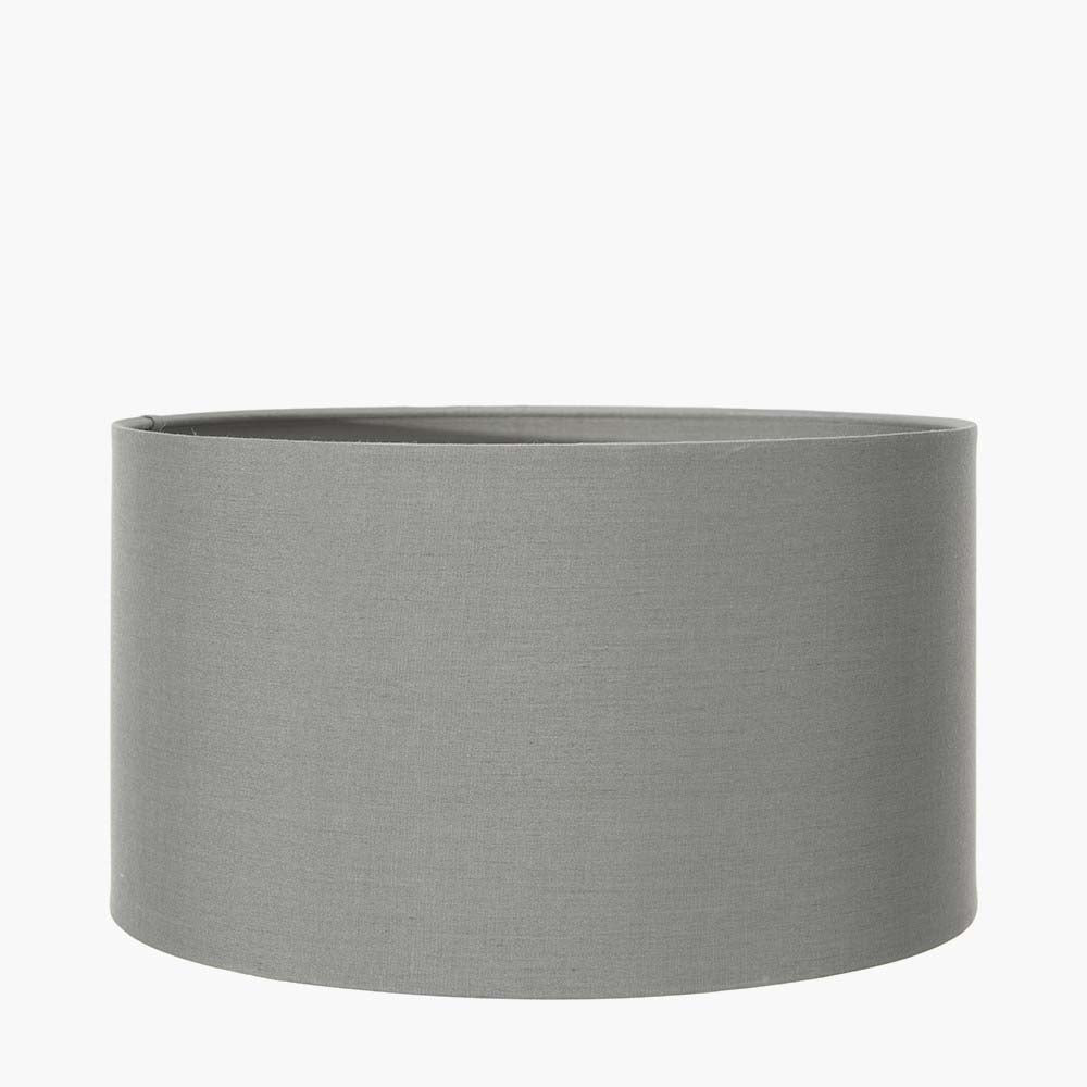 Pacific Harry 30cm Steel Grey Poly Cotton Cylinder Shade 36-018-12SG