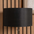 Pacific Zara 45cm Black Silk Lined Cylinder Shade 36-019-18BK