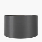 Pacific Zara 35cm Steel Grey Silk Lined Cylinder Shade 36-019-14SG