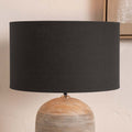 Pacific Henry 30cm Grey Handloom Cylinder Shade 36-025-12GY