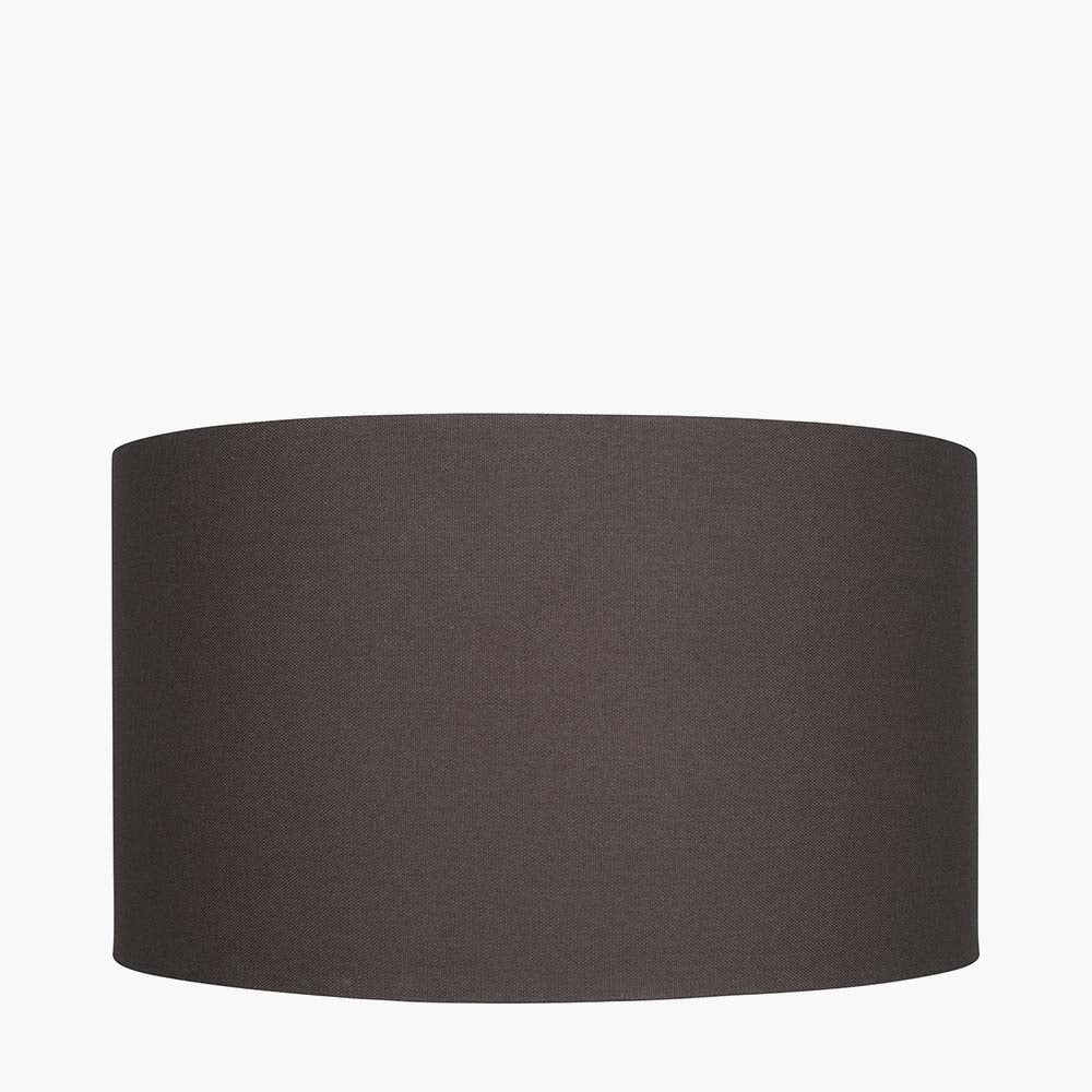 Pacific Henry 35cm Grey Handloom Cylinder Shade 36-025-14GY