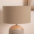 Pacific Henry 30cm Taupe Handloom Cylinder Shade 36-025-12TA