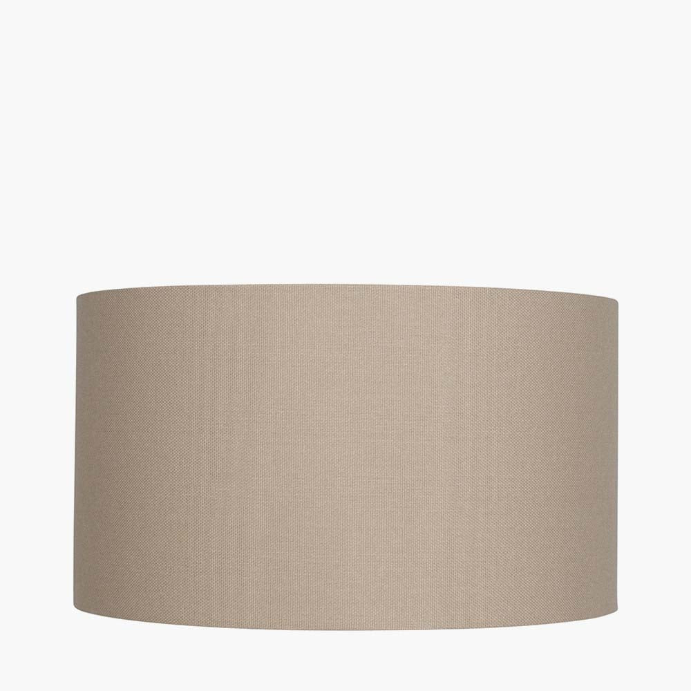 Pacific Henry 30cm Taupe Handloom Cylinder Shade 36-025-12TA