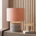 Pacific Edward 30cm Apricot Linen Cylinder Shade 36-032-12AP