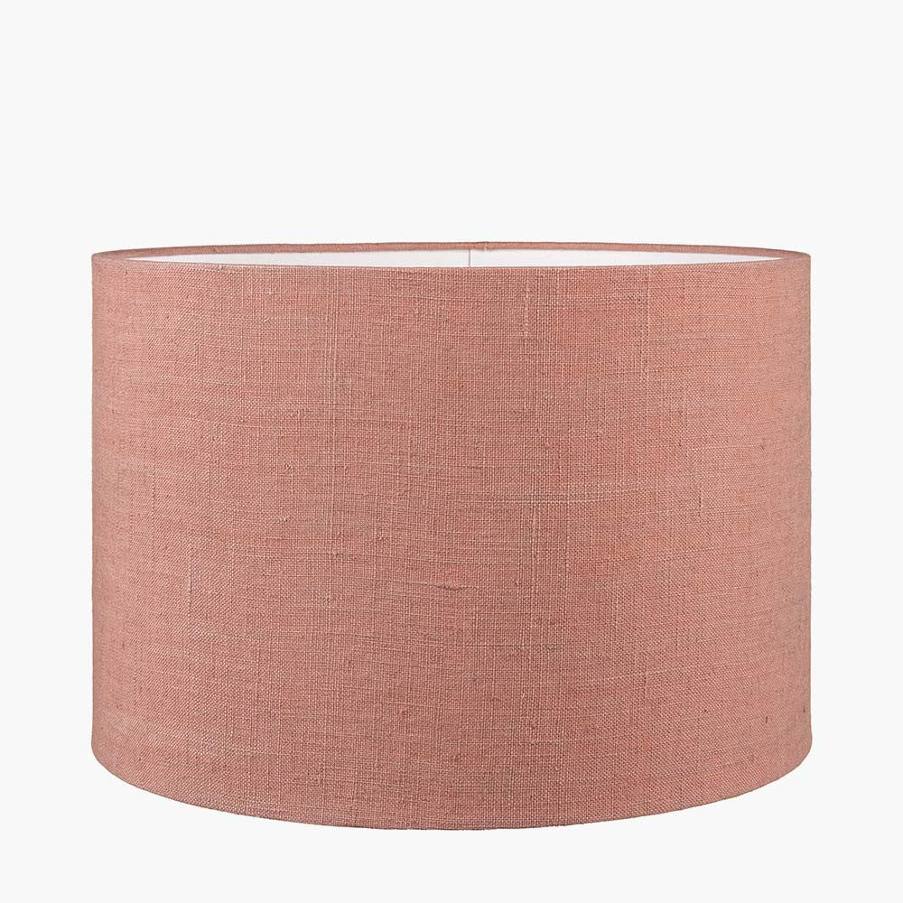 Pacific Edward 30cm Apricot Linen Cylinder Shade 36-032-12AP