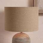 Pacific Edward 30cm Natural Linen Cylinder Shade 36-032-12NL