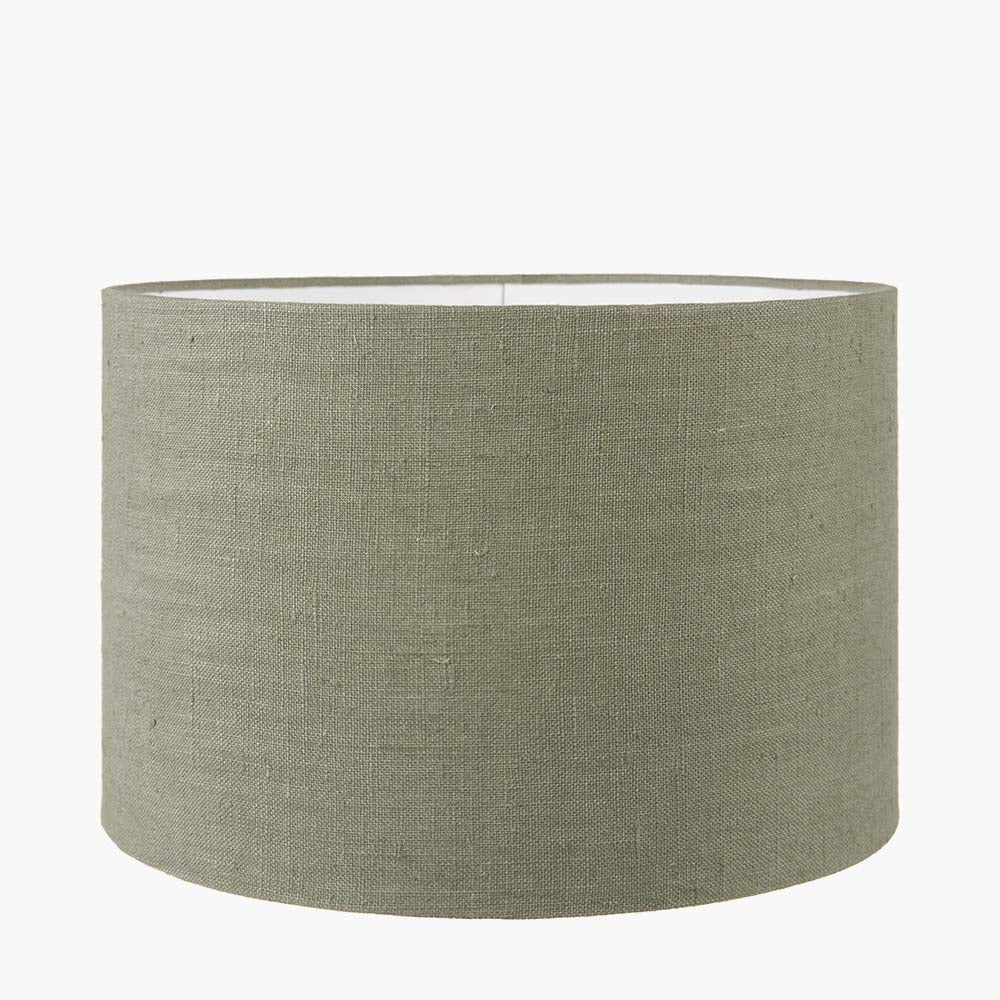 Pacific Edward 50cm Pistachio Green Linen Cylinder Shade 36-032-20PG