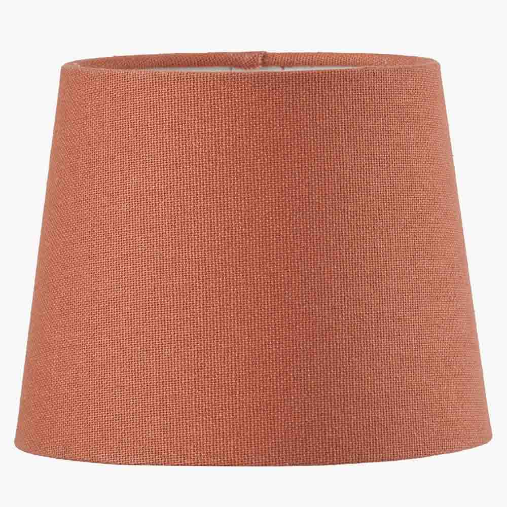 Pacific Pelham 15cm Tobacco Handloom Tapered Lemon Clip Shade 36-033-6TO