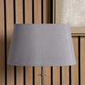 Pacific Martha 45cm Steel Grey Oval Polysilk Tapered Shade 36-036-18SG