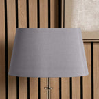 Pacific Martha 35cm Steel Grey Oval Polysilk Tapered Shade 36-036-14SG
