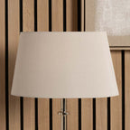 Pacific Martha 25cm Taupe Oval Ellipse Polysilk Tapered Shade 36-036-10TA